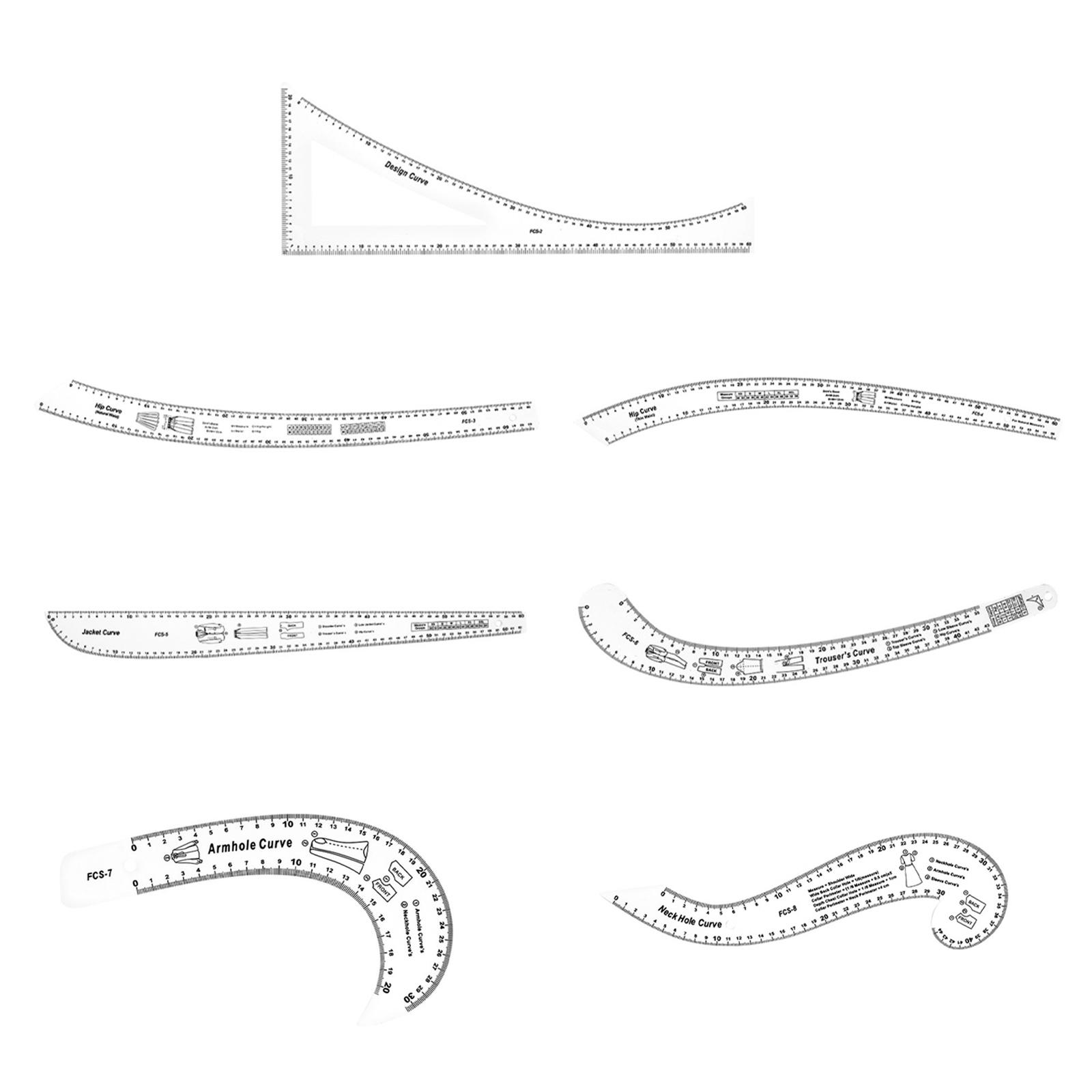 French Curve Ruler Measure Pat - Sewing Gauge Ruler recension och pris